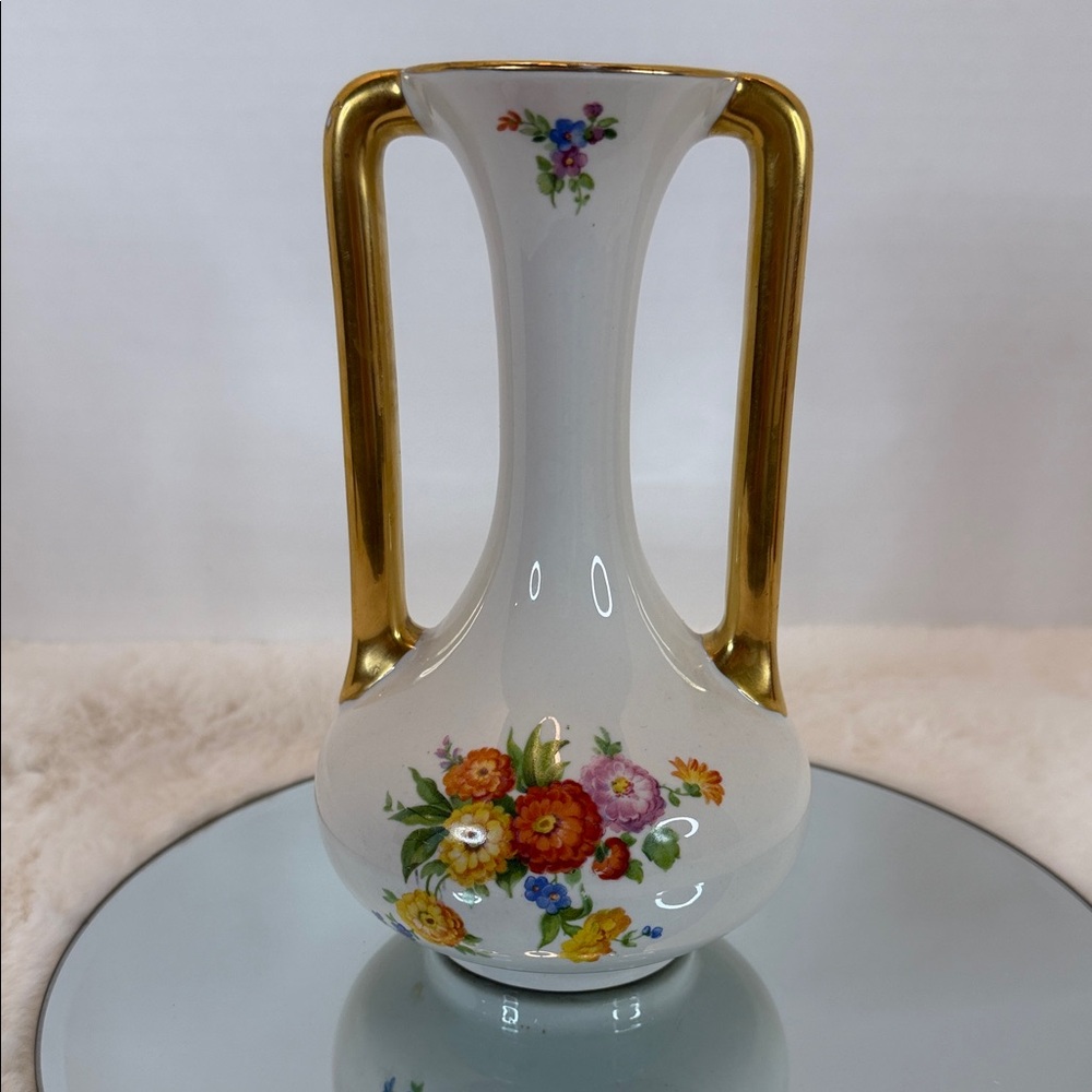 Trenton Vintage Porcelain Floral Vase